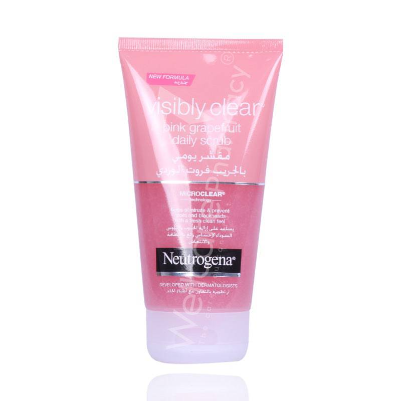 Neutrogena Fresh&Clear Daily Exfoliator With Pink Grapefruit 150Ml - Wellcare Pharmacy