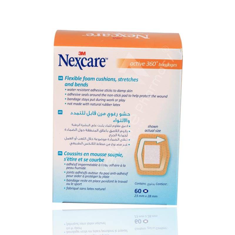 Nexcare Active 360 Degree Bandages 60'S - Wellcare Pharmacy
