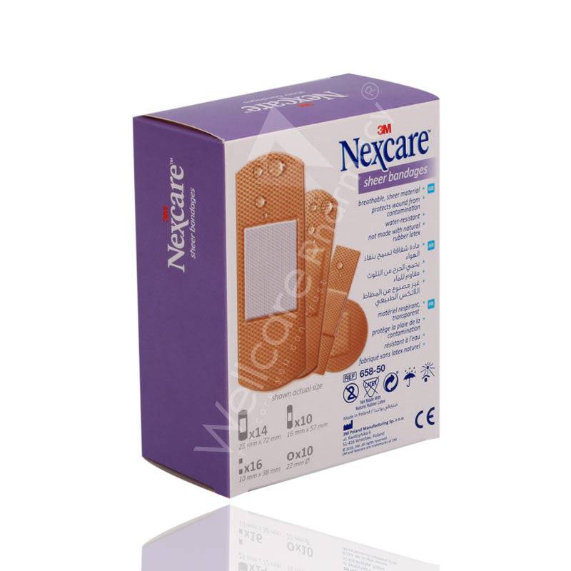 Nexcare Sheer 50'S - Wellcare Pharmacy