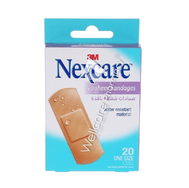 Nexcare Sheer Bandage 20'S - Wellcare Pharmacy