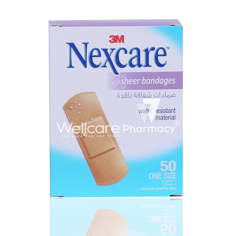 Nexcare Sheer Plaster 50'S
