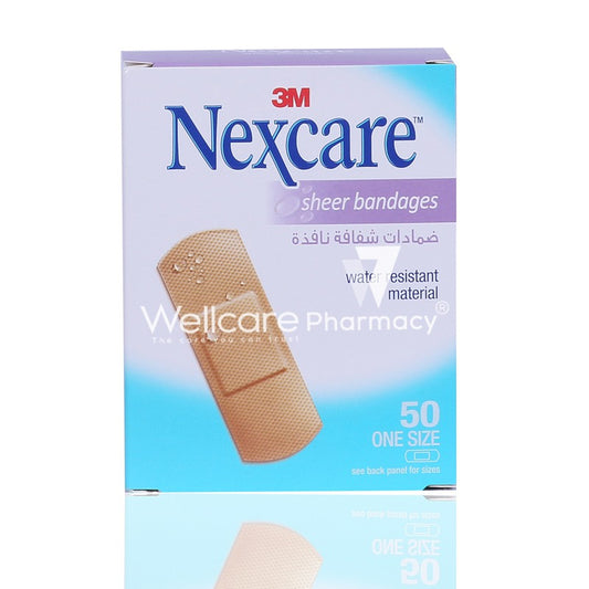 Nexcare Sheer Plaster 50'S