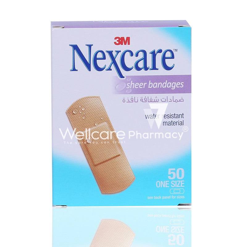 Nexcare Sheer Plaster 50'S - Wellcare Pharmacy