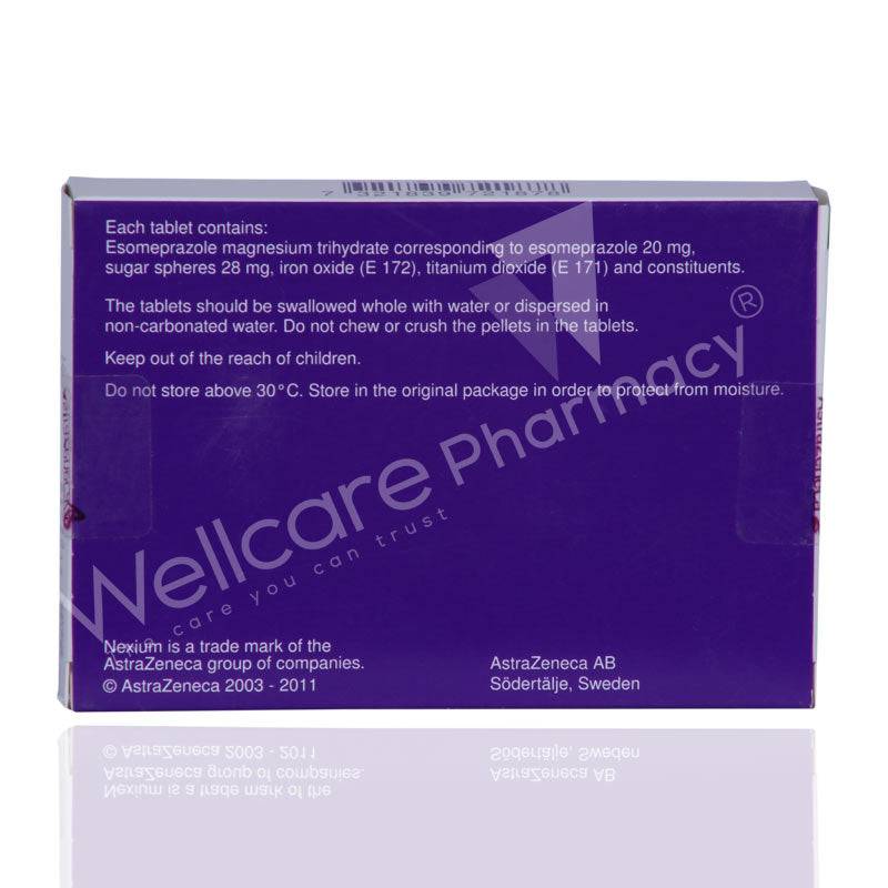 Nexium 20Mg Tablets 14'S - Wellcare Pharmacy