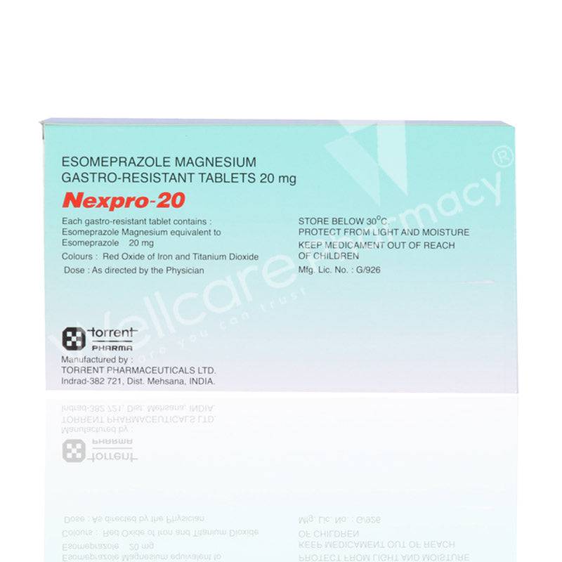 Nexpro 20Mg Tablets 30'S - Wellcare Pharmacy