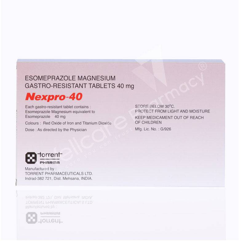 Nexpro 40Mg Tablets 30'S - Wellcare Pharmacy