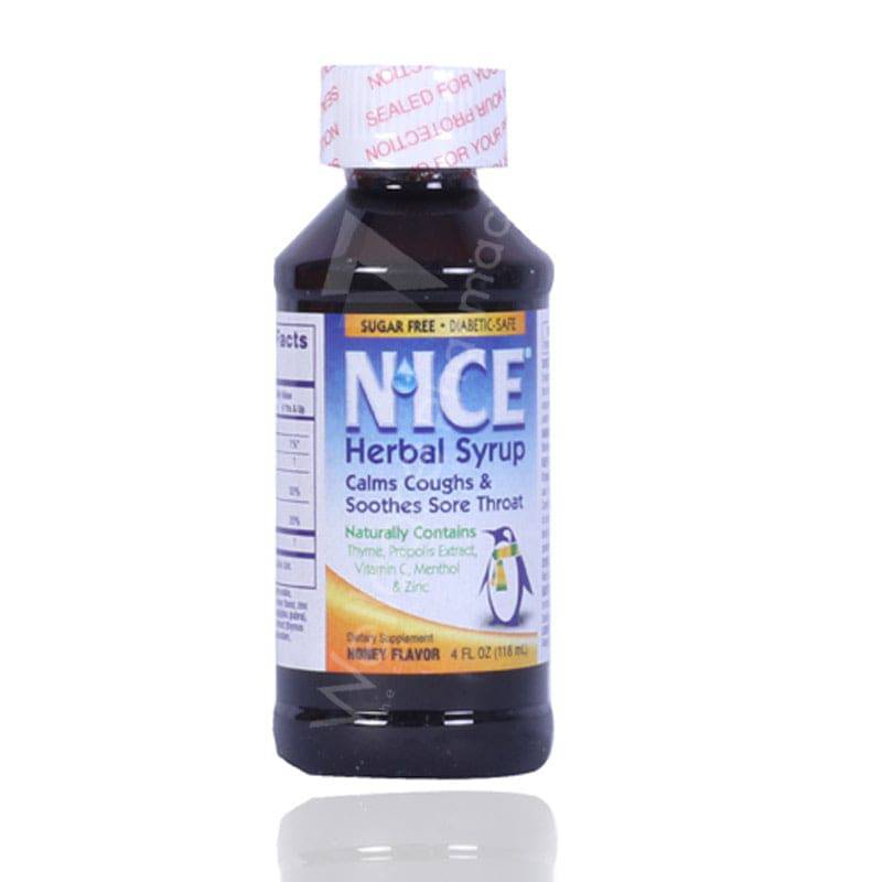 Nice Herbal Syrup Sugar Free 118Ml - Wellcare Pharmacy
