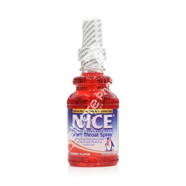 Nice Sore Throat Spray Cherry 177Ml - Wellcare Pharmacy
