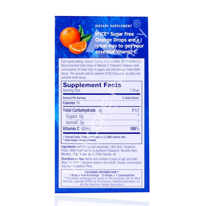 Nice Vitamin C Orange Lozenges.24'S