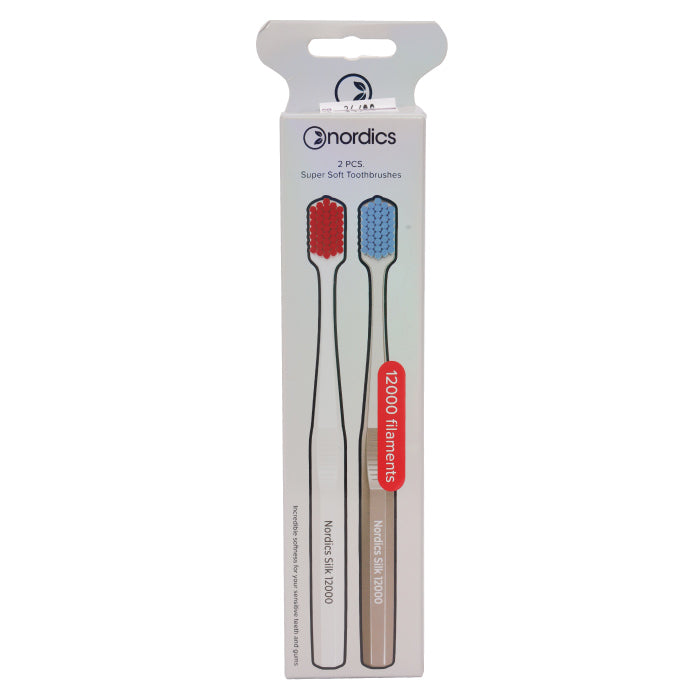 Nordics Premium Toothbrush Silk 2 Pcs (Super Soft)-12000