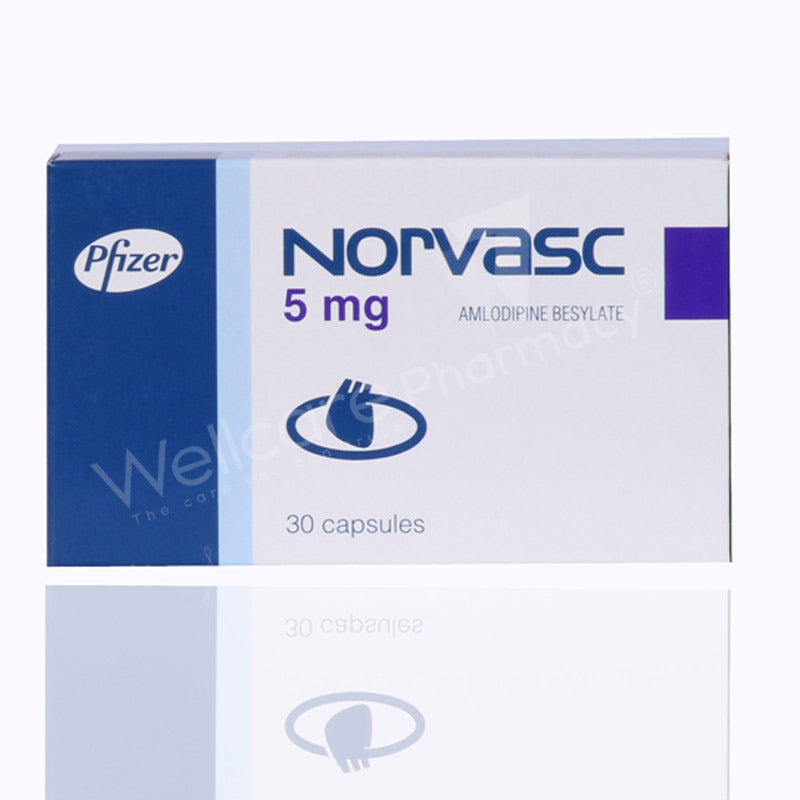 Norvasc 5mg Capsules 30'S
