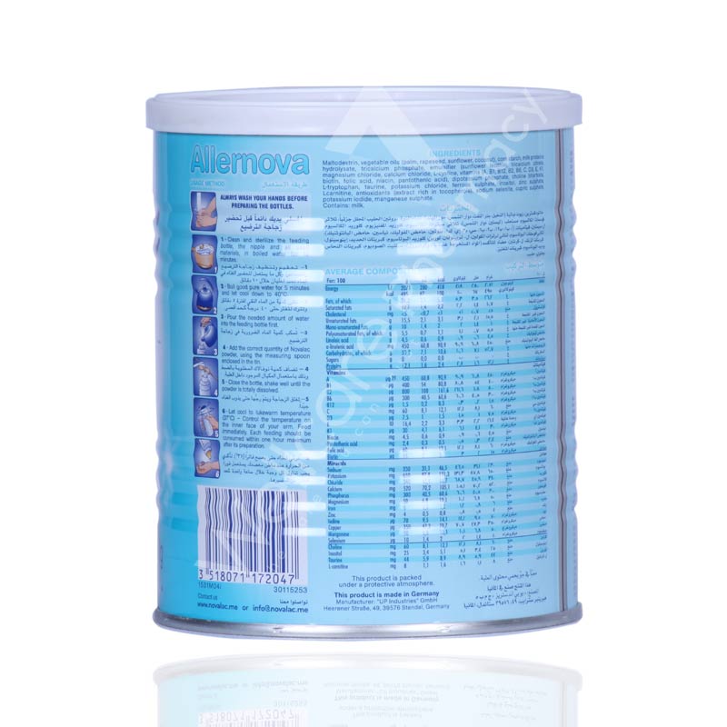 Novalac Allernova Milk Pow 400G