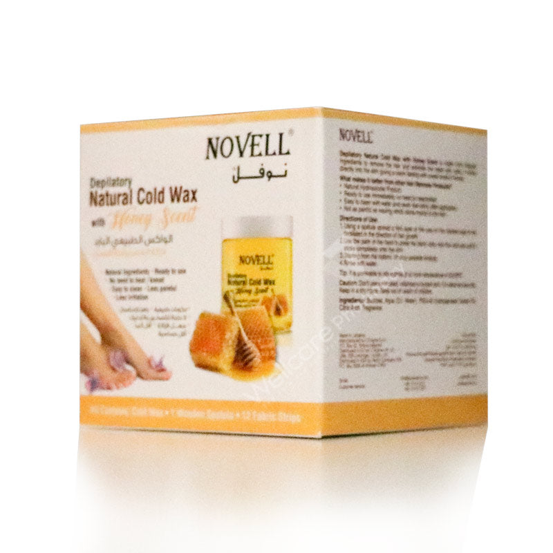 Novell Depilatory Natural Cold Wax Honey 380Gm