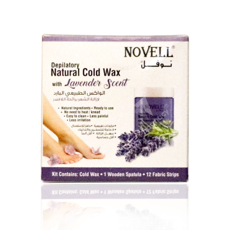 Novell Depilatory Natural Cold Wax Lavender 380Gm