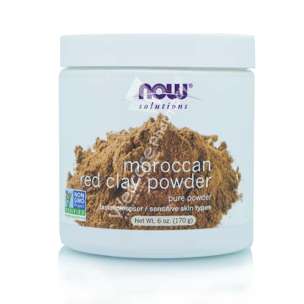 Now Moroccan Red Clay Powder 100% Pure