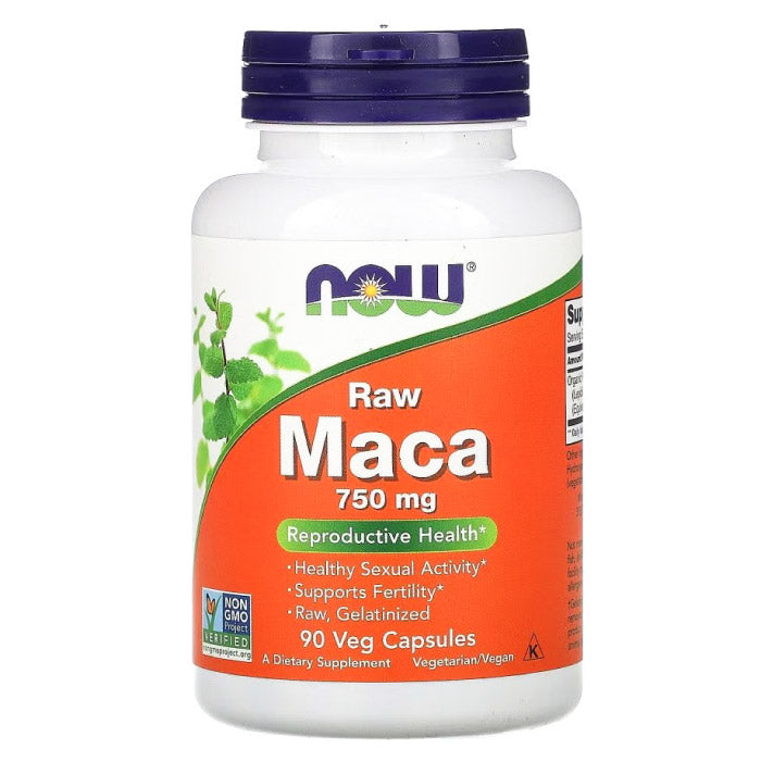 Now Raw Maca 750 Mg Veg Capsules 90'S - Wellcare Pharmacy