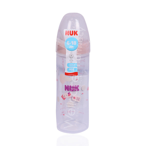 Nuk Plastic Feeding Bottle Classic Love S1 250Ml