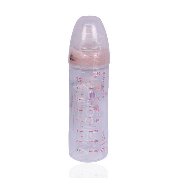 Nuk Plastic Feeding Bottle Classic Love S1 250Ml - Wellcare Pharmacy