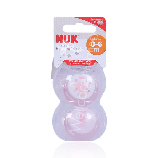 Nuk Rose 0 To 6 Months Sili Sooth 2'S
