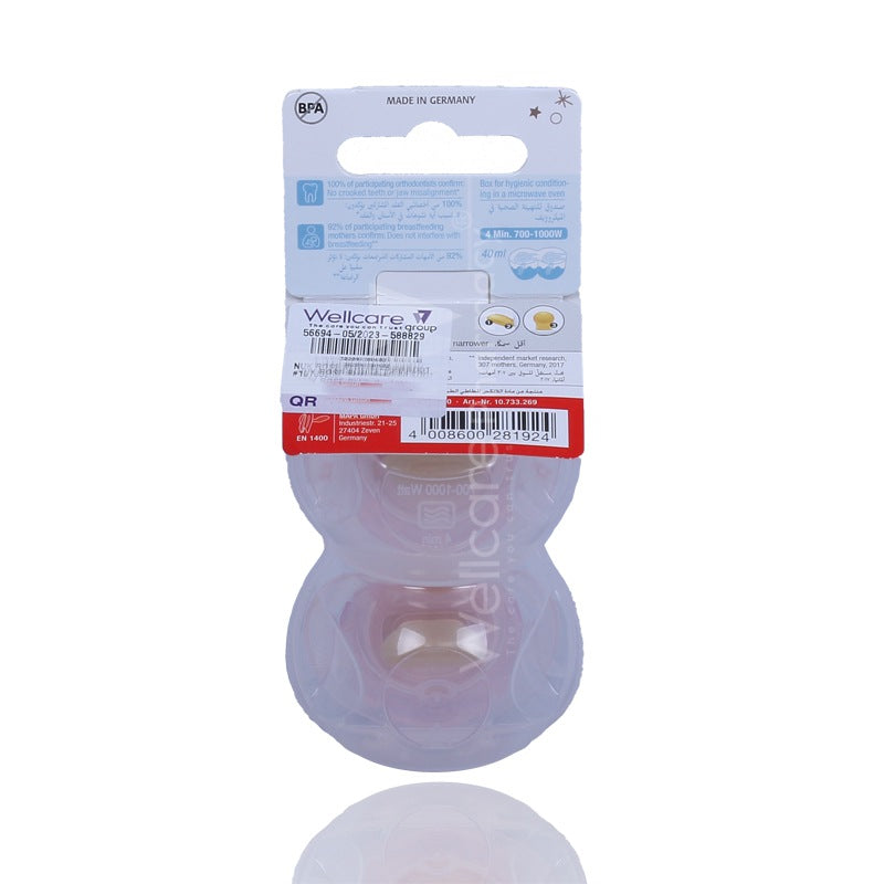 Nuk Rose Blue 6-18M Soother 2'S