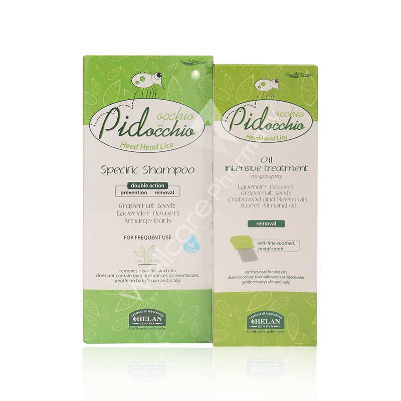 Occhio Pidocchio Specific Shampoo 200Ml+Occhio Pidocchio Oil Intensive Treatment 100Ml