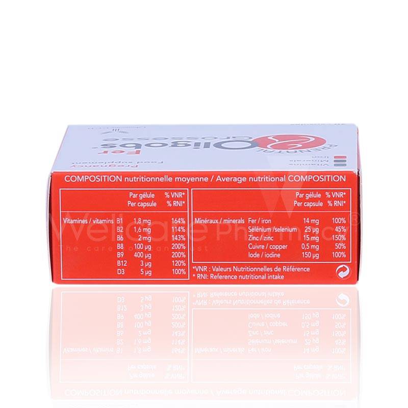 Oligobs Grossesse Fer Capsules 30'S