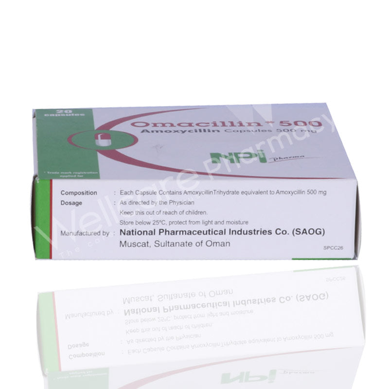Omacillin 500mg Capsules 20'S