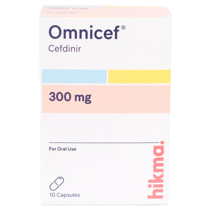 Omnicef 300mg Capsules 10'S