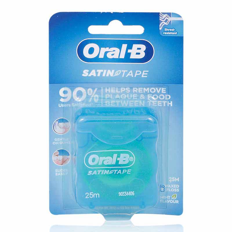 Oral B Waxed Floss Satin Tape Mint 25M