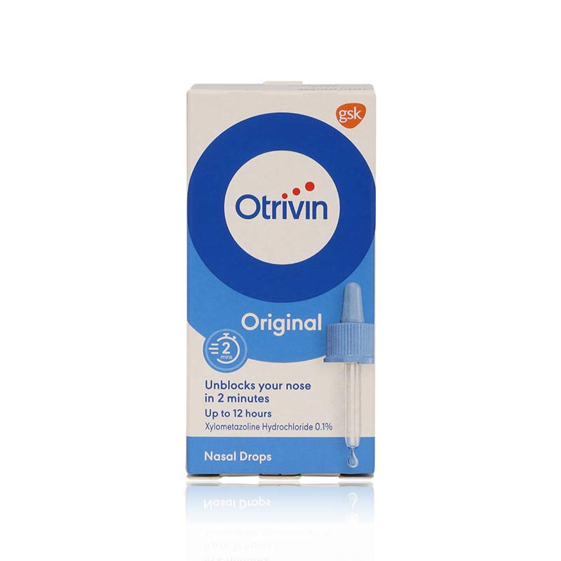 Otrivin 0.1% Adult Nasal Drops 10Ml