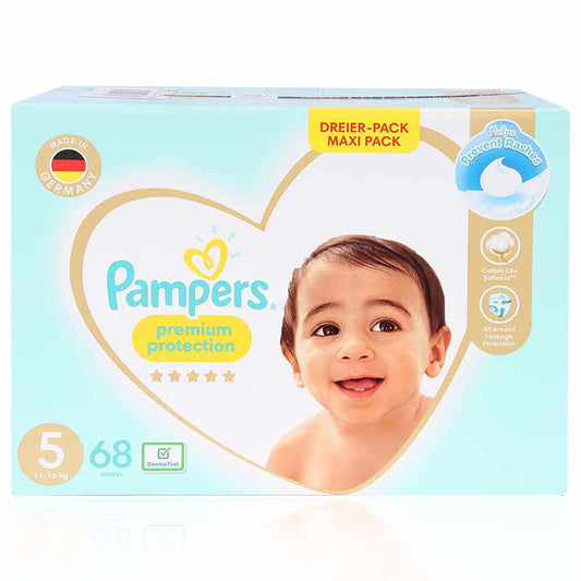 Pampers No5 Maxi Pack Premium Care Diapers 68'S