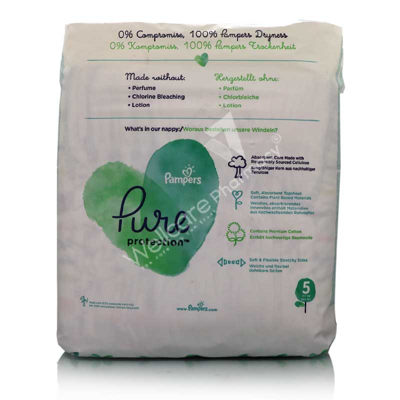 Pampers No5 Pure Protection 11+Kg 24'S