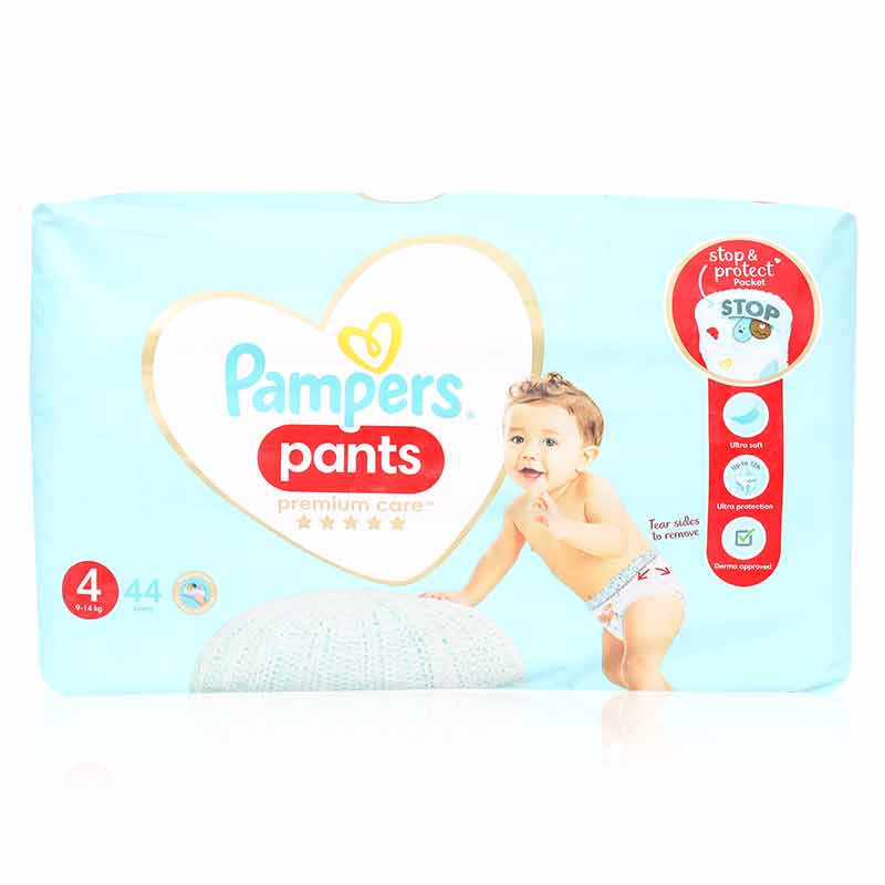 Pampers No4 Premium Care Pants 44'S - Wellcare Pharmacy