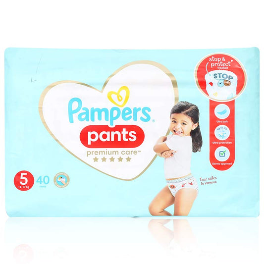 Pampers No5 Premium Care Pants 40'S