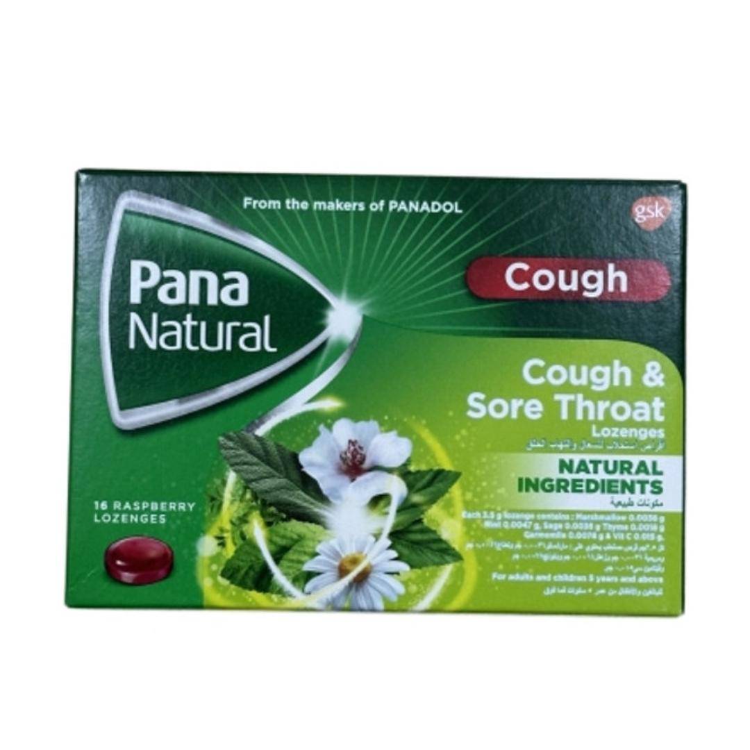 PANA NATURAL COUGH&SORE THROAT LOZENGES 16'S