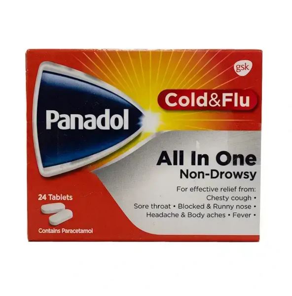 Panadol Cold And Flu All In One Tablets 24'S