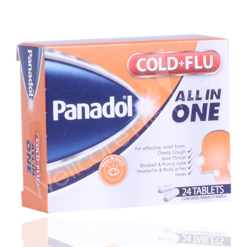 Panadol Cold And Flu All In One Tablets 24'S