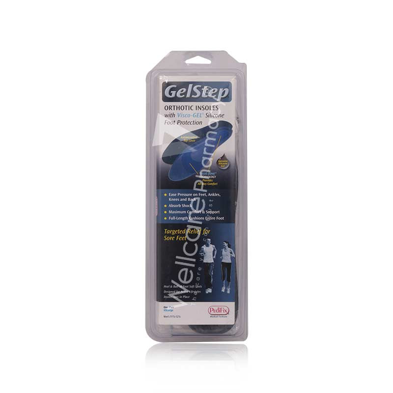 Pedifix 7055/7050-C (Xxxl) Gelstep Full Length Replacement Insoles