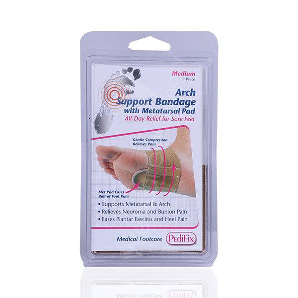 Pedifix P6002 Arch Support Bandage W/ Metatarsal Pad Medium