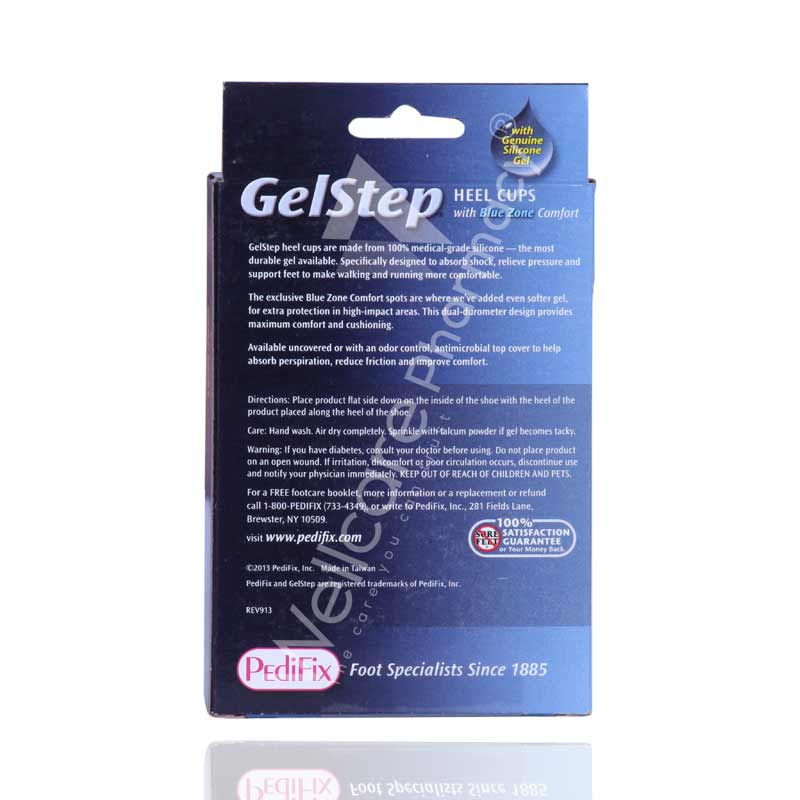 Pedifix Silc Gelstep Heel Cups With Blue Zone Comfort Xxl - Wellcare Pharmacy