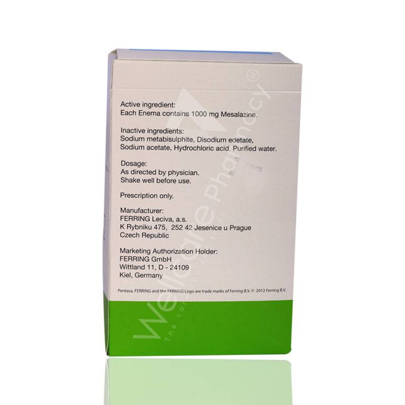 Pentasa 1Gm Enemas 7'S - Wellcare Pharmacy