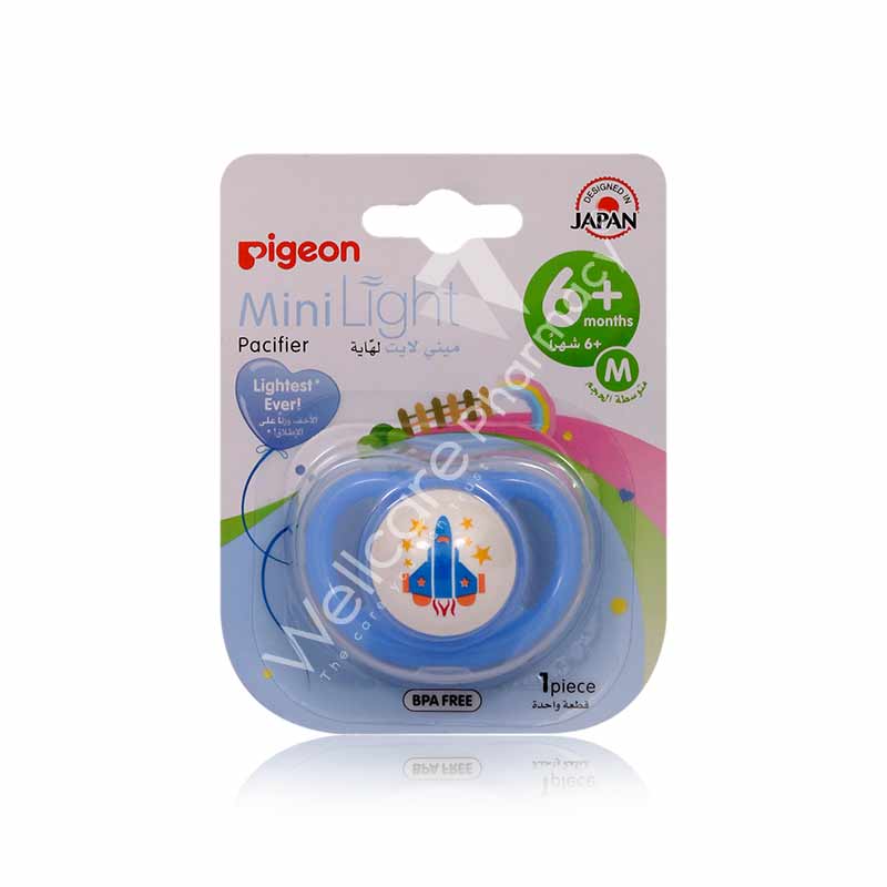 Pigeon Minilight Pacifier Boy 6 Months Plus