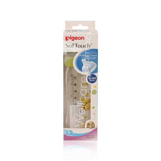 Pigeon Soft Touch Glass Bottle  240Ml