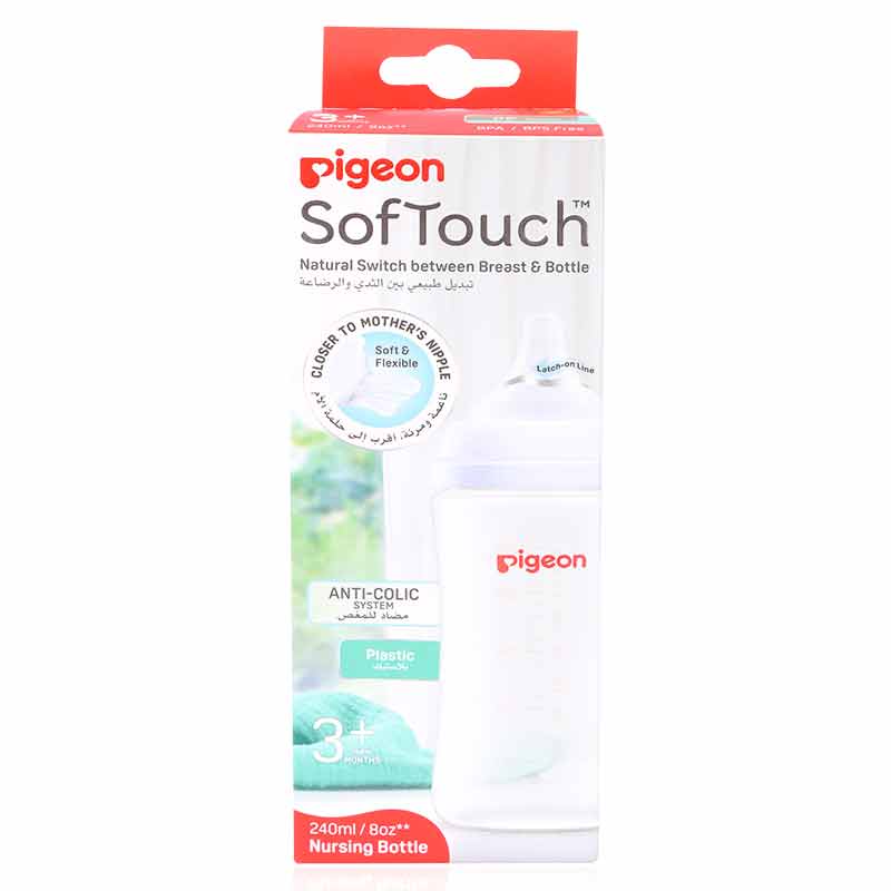 Pigeon Softouch Wn3 Nursing Bottle Plastic 240Ml