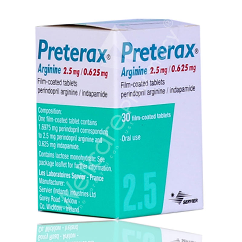 Preterax 2.5/0.625Mg Tablets 30'S