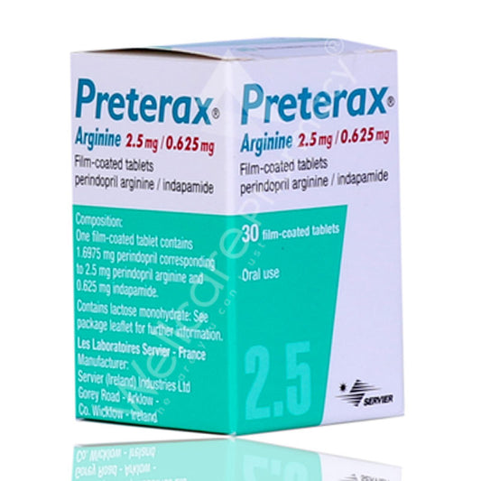 Preterax 2.5/0.625Mg Tablets 30'S