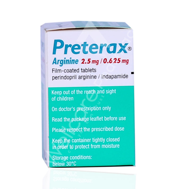 Preterax 2.5/0.625mg Tablets 30'S