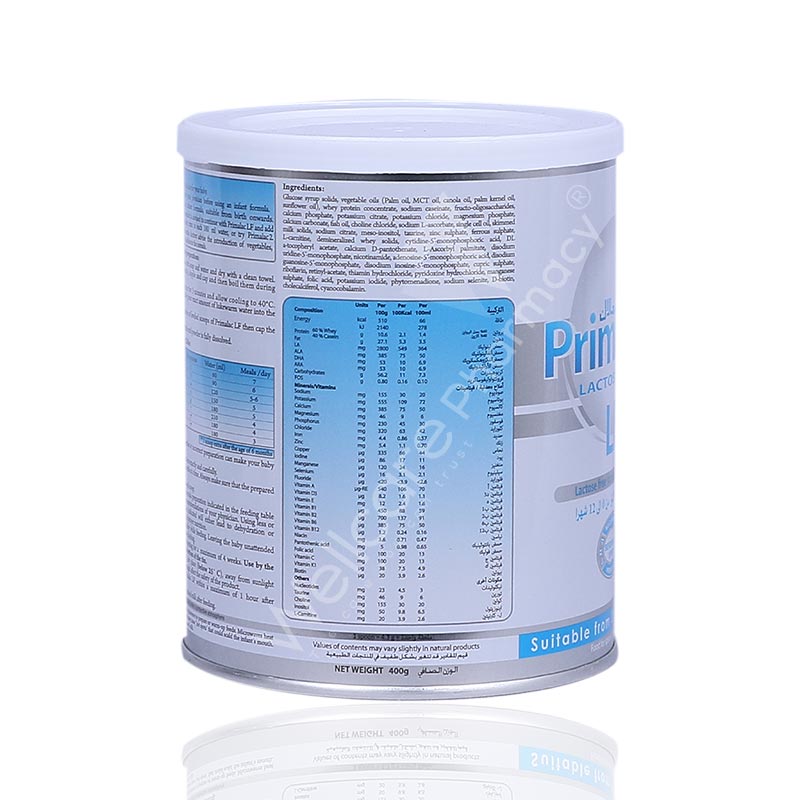 Primalac Ultima Lactose Free 0-12M Milk Powder 400G
