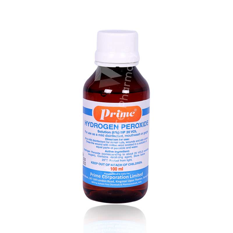 Prime Hydrogen Peroxide 6% 100Ml