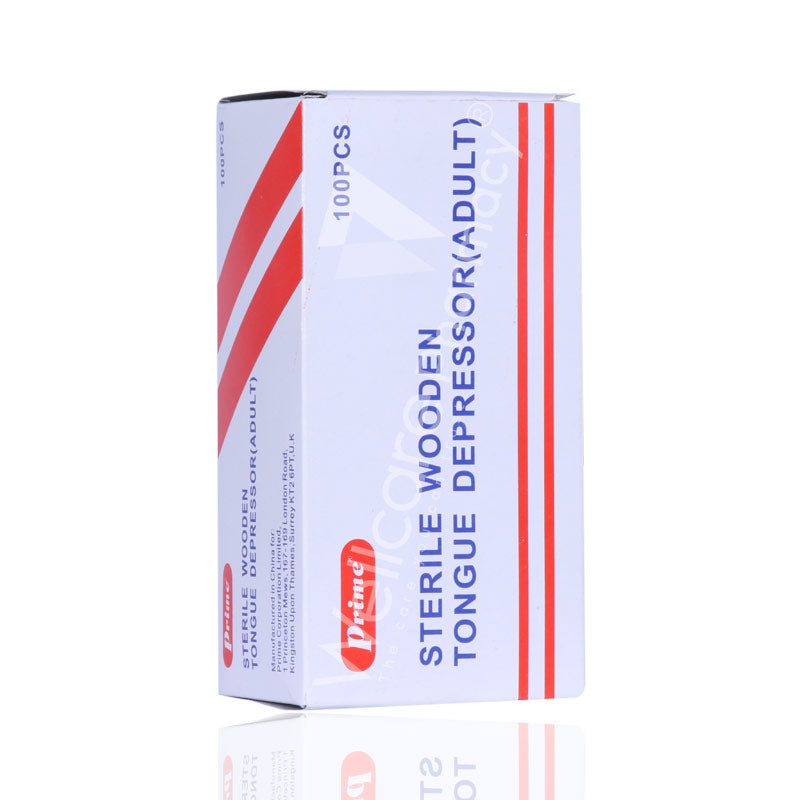 Prime Sterile Wooden Tongue Depressor 100'S
